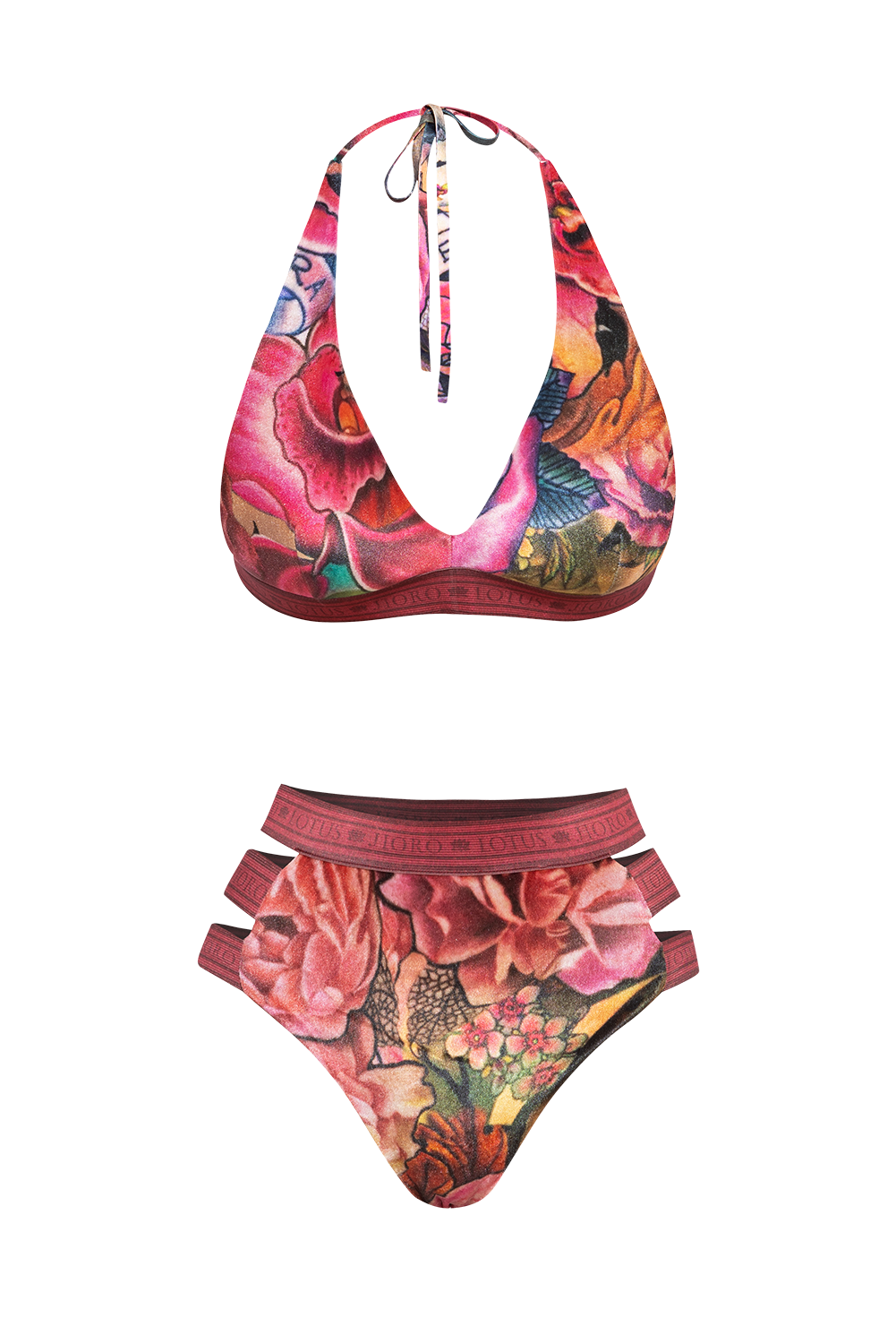 TRIANGLE VELVET TOP - TATTOO STAR